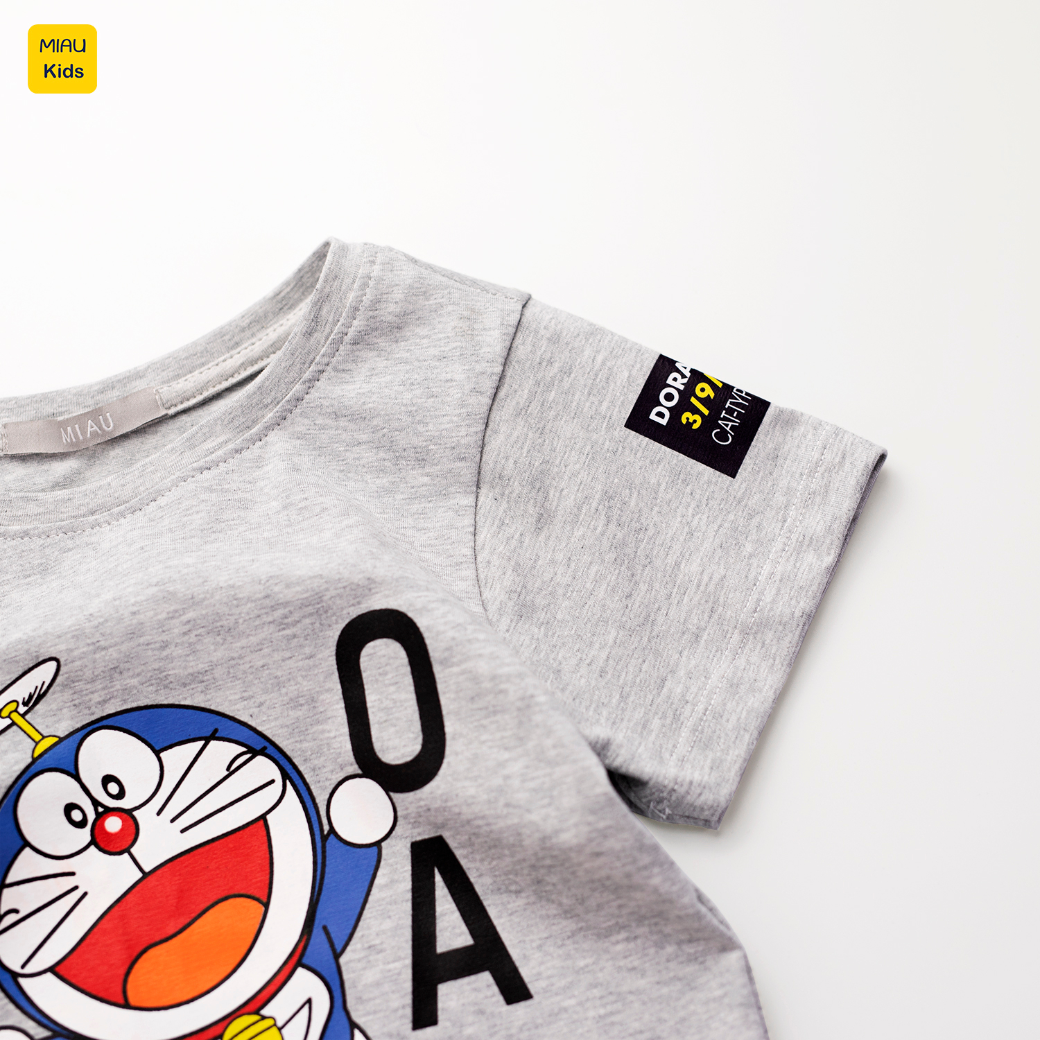 Đồ Bộ Bé Trai Doraemon Cotton Co Giãn Thoáng Mát Cộc Tay Thời Trang