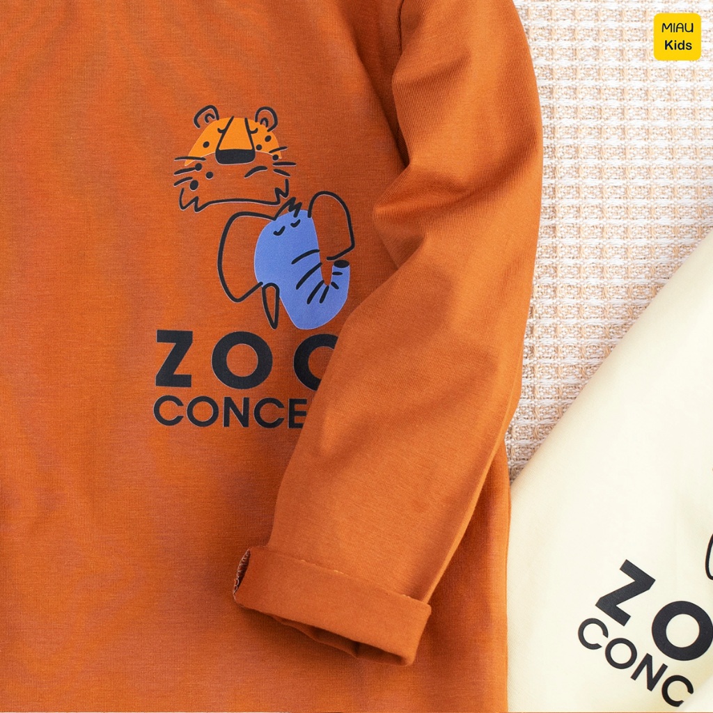Áo Thun Dài Tay Cotton Zoo Concept - Họa Tiết Chú Hổ Đáng Yêu Cho Bé Trai