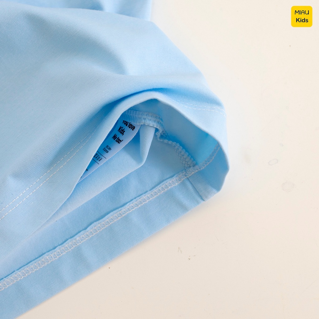 Đồ Bộ Bé Trai Cotton Họa Tiết Gấu Chill Cộc Tay Thoáng Mát MiauKids