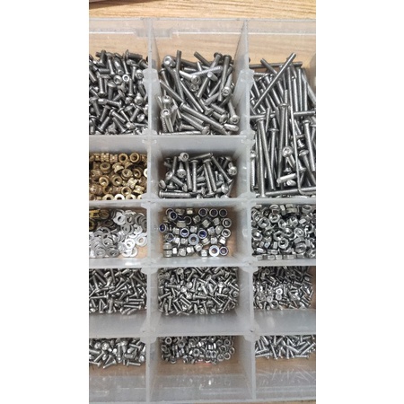 bộ ốc inox 304 hoàn chỉnh cho máy in 3d voron zero 0.2