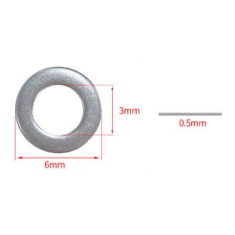 Long đen inox 304 đện ốc kích thước M2.5 M3 M4 M5 M6 (10 cái)