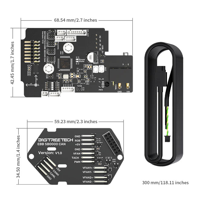 Board BIGTREETECH EBB SB2209 CAN V1.0 Cho Voron StealthBurner