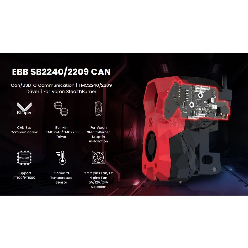 Board BIGTREETECH EBB SB2209 CAN V1.0 Cho Voron StealthBurner