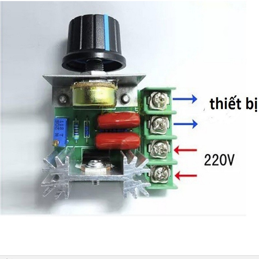 Bộ Điều Tốc 220V 2000W DIMMER triết áp, điều khiển công suất các thiết bị điện