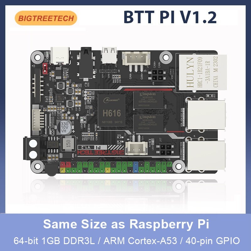 Bigtreetech BTT Pi V1.2 Quad Core Cortex-A53 2.4G WiFi 40Pin GPIO VS Raspberry Pi 3B Cam Pi Cho Klipper Máy In 3D DIY