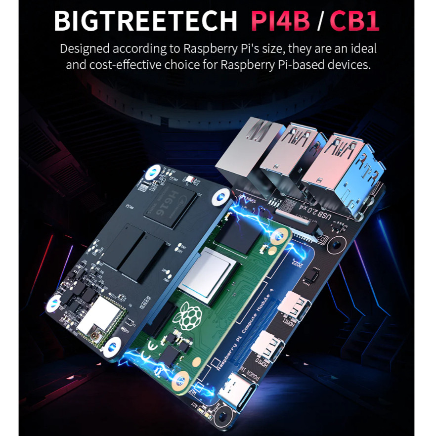 Board module BIGTREETECH CB1 v2.2 1gb thay thế cho CM4 chạy Klipper cho Voron