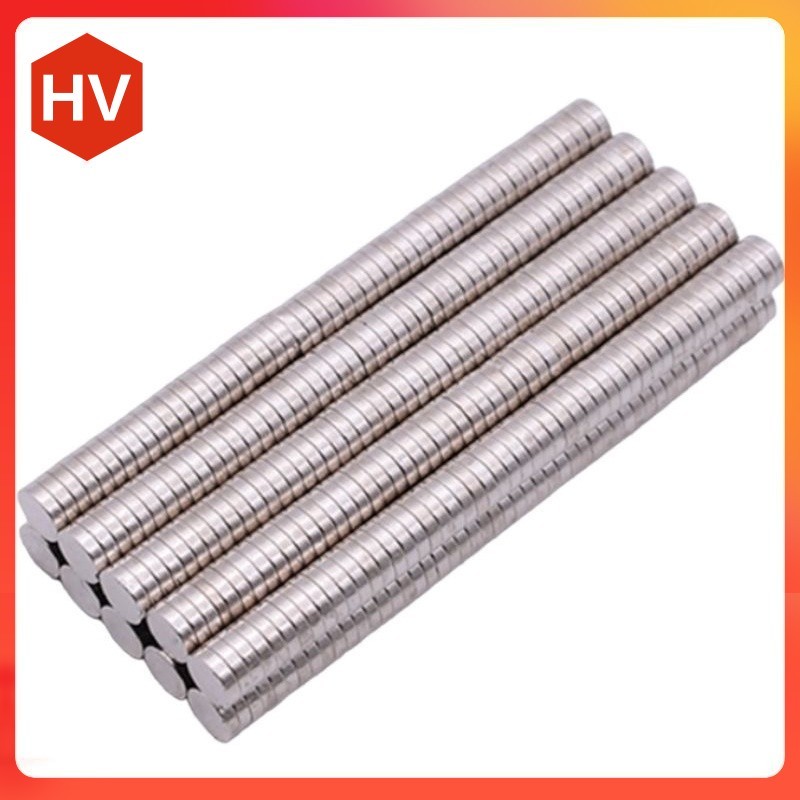 Nam châm đất hiếm chuẩn N35 lực hút siêu mạnh hình đĩa tròn 6x3 mm (10cái)