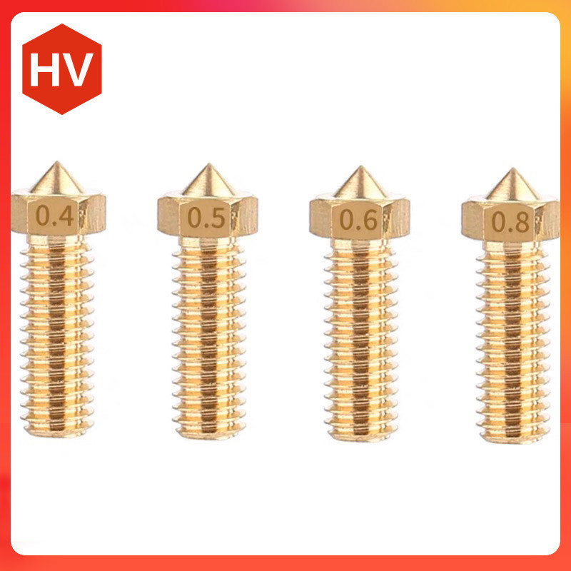 Đầu phun vòi phun nhựa loại dài 0.4mm trong bộ đùn nhựa Volcano cho máy in 3D