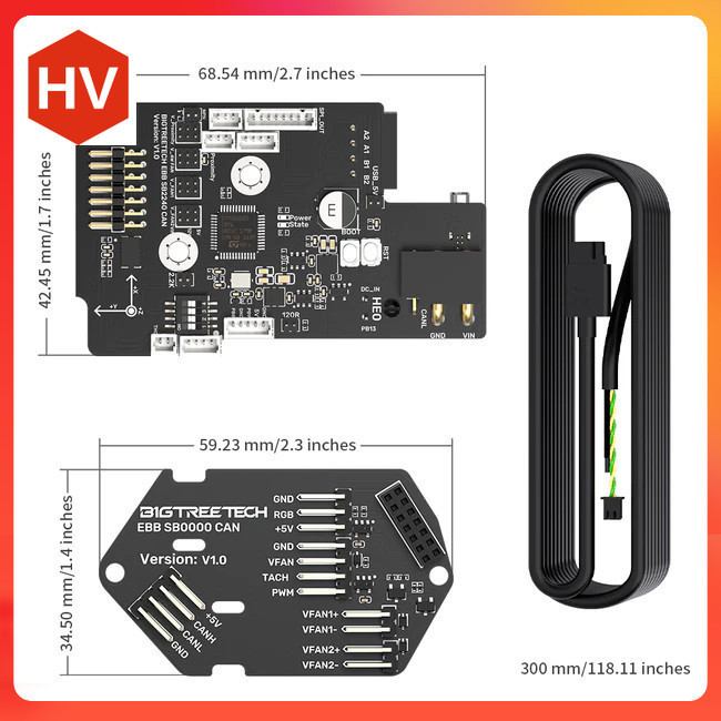 Board BIGTREETECH EBB SB2209 CAN V1.0 Cho Voron StealthBurner