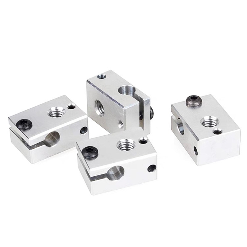Khối nhôm gia nhiệt và bọc silicon E3D V6 có lỗi gắn cảm biến PT100 thép cho máy in 3D