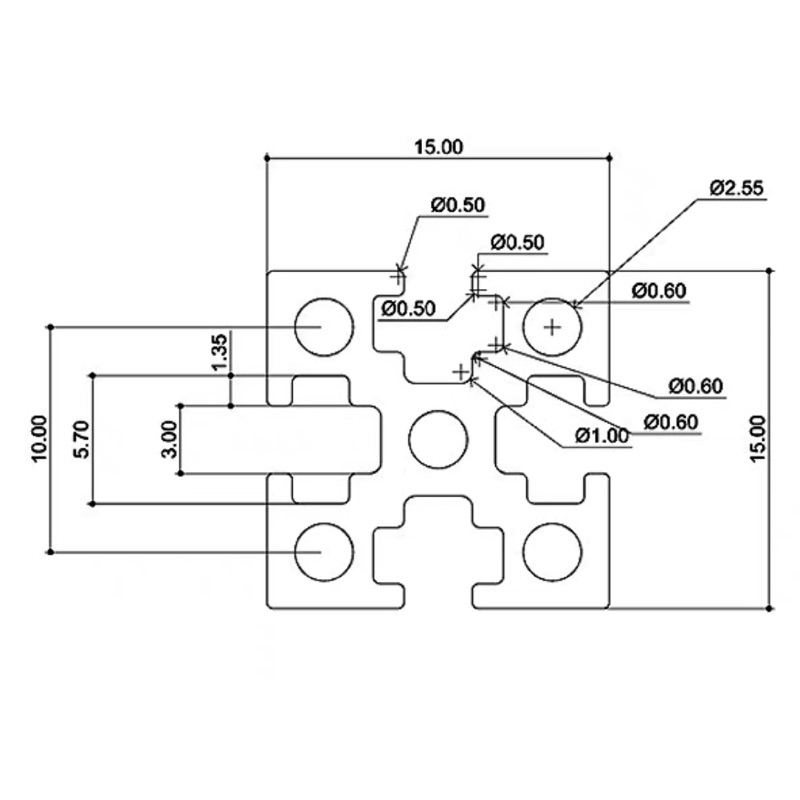 Bộ khung nhôm cho máy in 3d voron zero 0.2