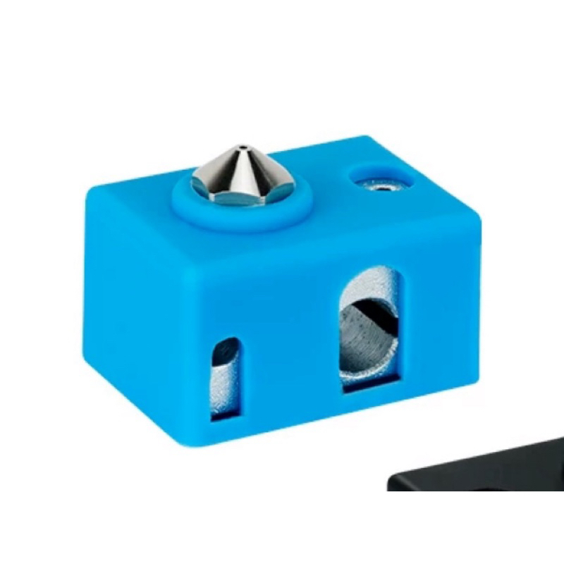 Khối nhôm gia nhiệt và bọc silicon E3D V6 có lỗi gắn cảm biến PT100 thép cho máy in 3D