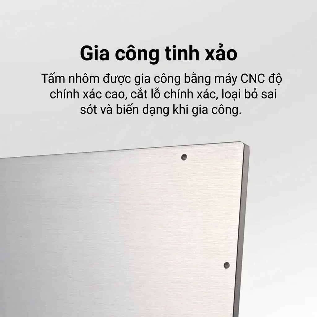 Tấm nhôm bàn nhiệt máy in 3D VORON Trident và VORON 2.4 hai trong một