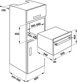 Lò vi sóng kết hợp nướng âm tủ Hafele HO-KT45B 535.02.731