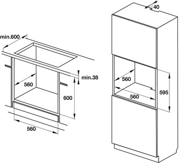 Lò nướng âm tủ Hafele HO-KT60C 534.05.571