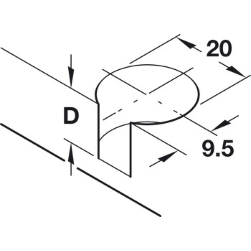 Chốt Nối S20 Rafix 20 Hafele 263.20.847