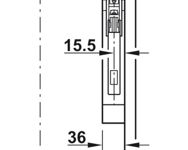 Bộ Hộp Lực Flap Fitting Hafele 372.91.413