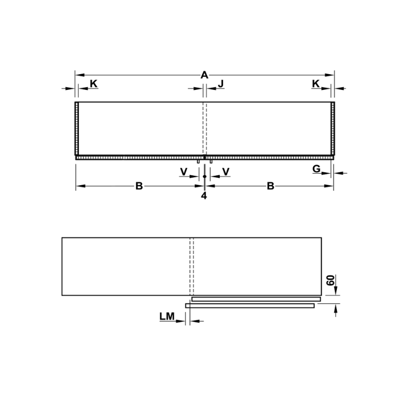 Phụ Kiện Cửa Trượt Bằng Mặt Hafele 406.11.205