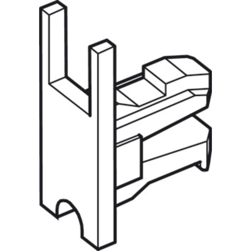 Bộ Phụ Kiện Cửa Trượt Tủ Kính Hafele 415.13.104