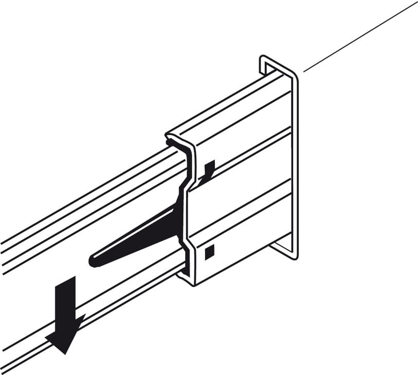 Ray Bi Giảm Chấn 500mm Hafele 494.02.075