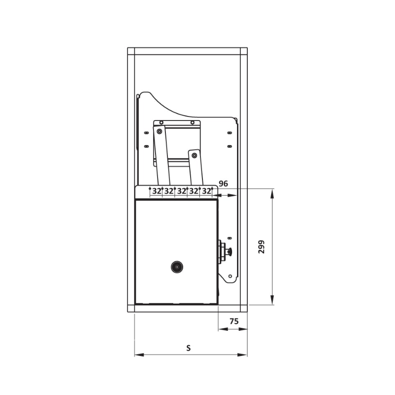 Rổ Chén Di Động Lento 600mm Cucina Hafele 504.76.004