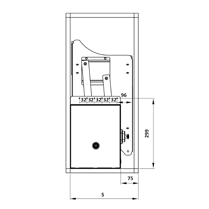 Rổ Chén Bát Di Động Cucina 900mm Hafele 504.76.808