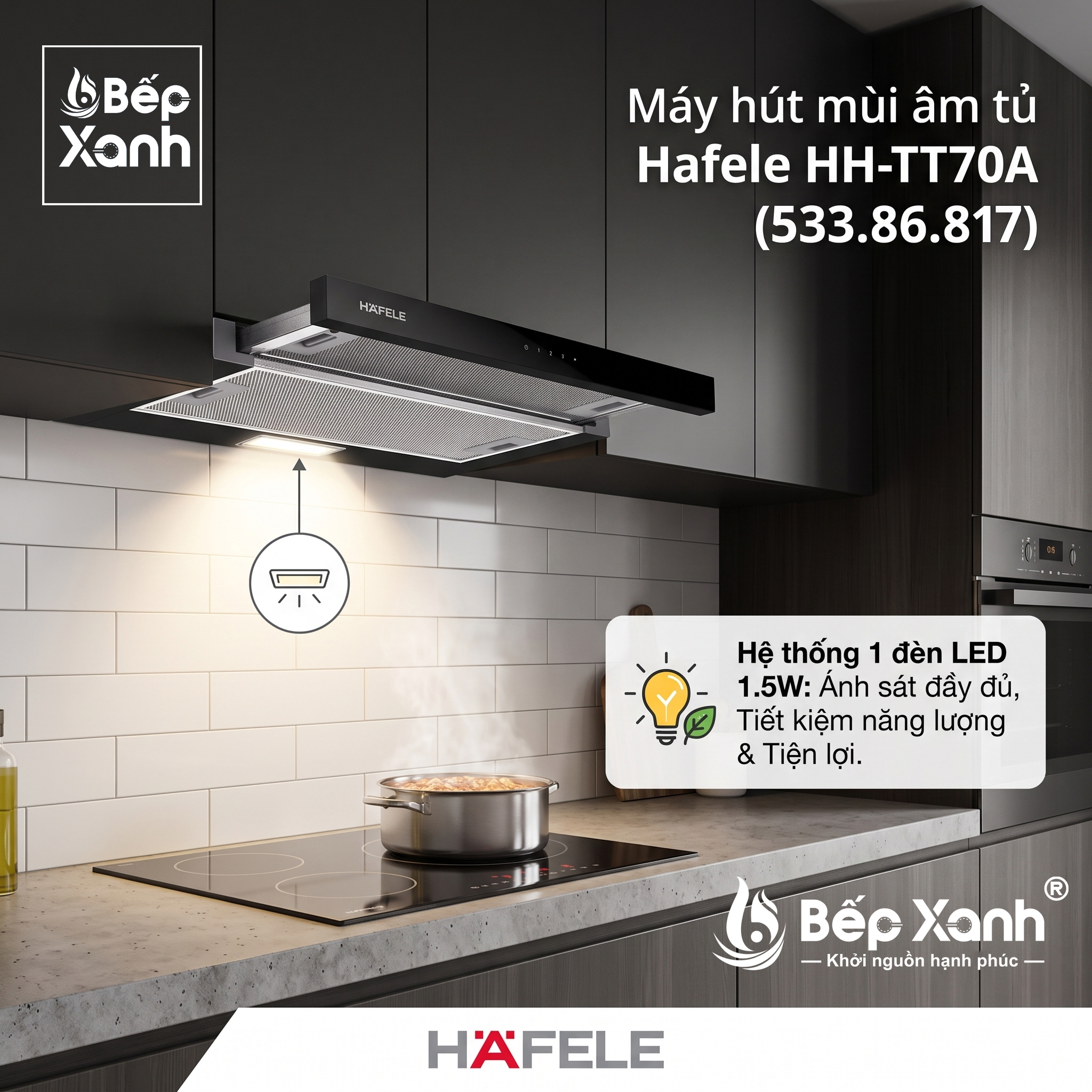 Máy Hút Mùi Âm Tủ 70cm Hafele HH-TT70A 533.86.817