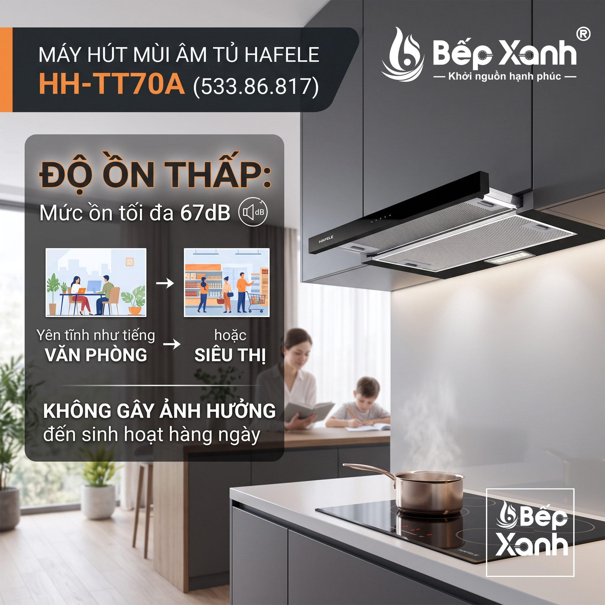 Máy Hút Mùi Âm Tủ 70cm Hafele HH-TT70A 533.86.817