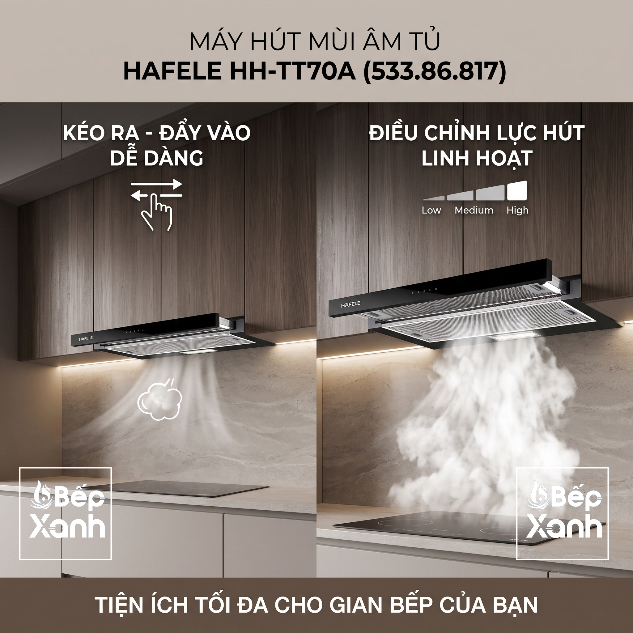 Máy Hút Mùi Âm Tủ 70cm Hafele HH-TT70A 533.86.817
