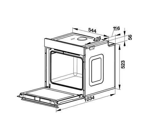 Lò nướng âm tủ Hafele HO-K60C 535.62.591