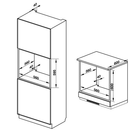 Lò nướng âm tủ Hafele HO-K60C 535.62.591