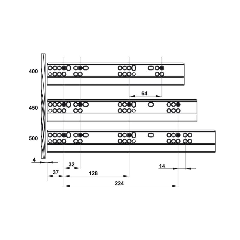 Ray Hộp Alto-S Nhấn Mở Hafele 552.35.745