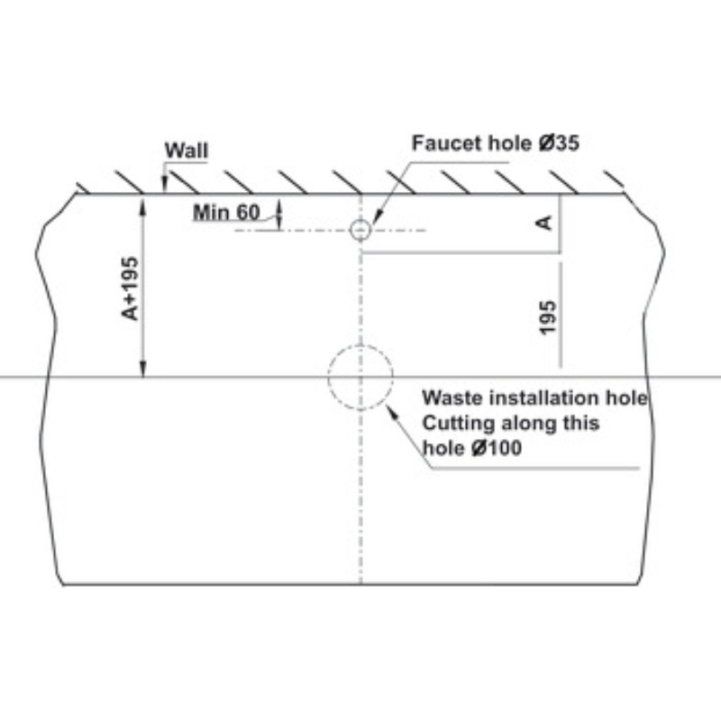 Chậu Lavabo Đặt Bàn Sapporo Hafele 588.79.030