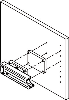 Miếng Đệm ABS Cho Phụ Kiện Khung Kéo Hafele 805.78.751