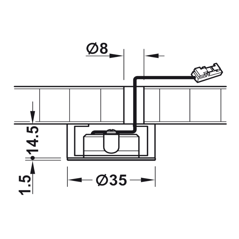 Đèn Led Chiếu Hệ 12V Hafele 833.72.040