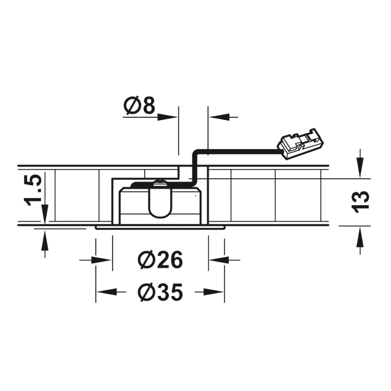 Đèn Led Chiếu Hệ 12V Hafele 833.72.041