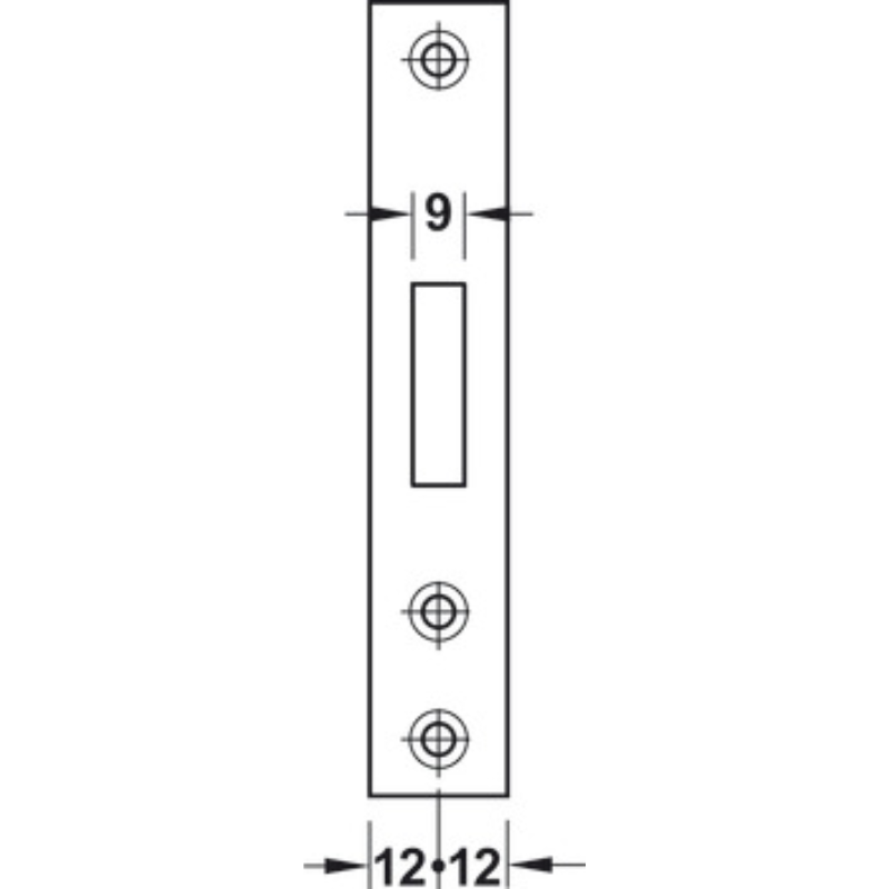 Thân Khoá Chốt Chết Hafele 911.22.490