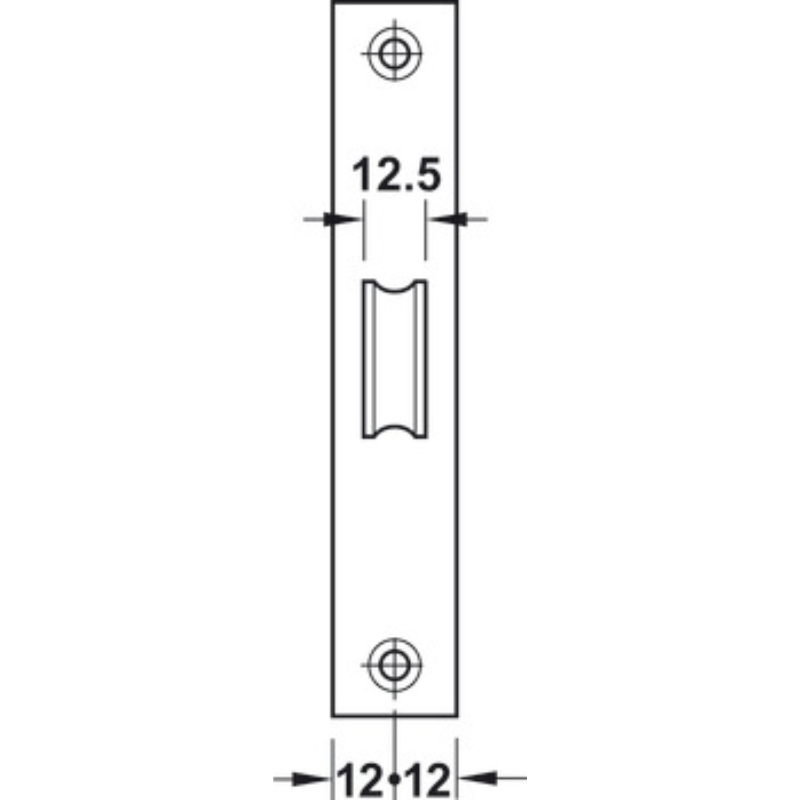 Thân Khoá Lưỡi Gà Hafele 911.23.370