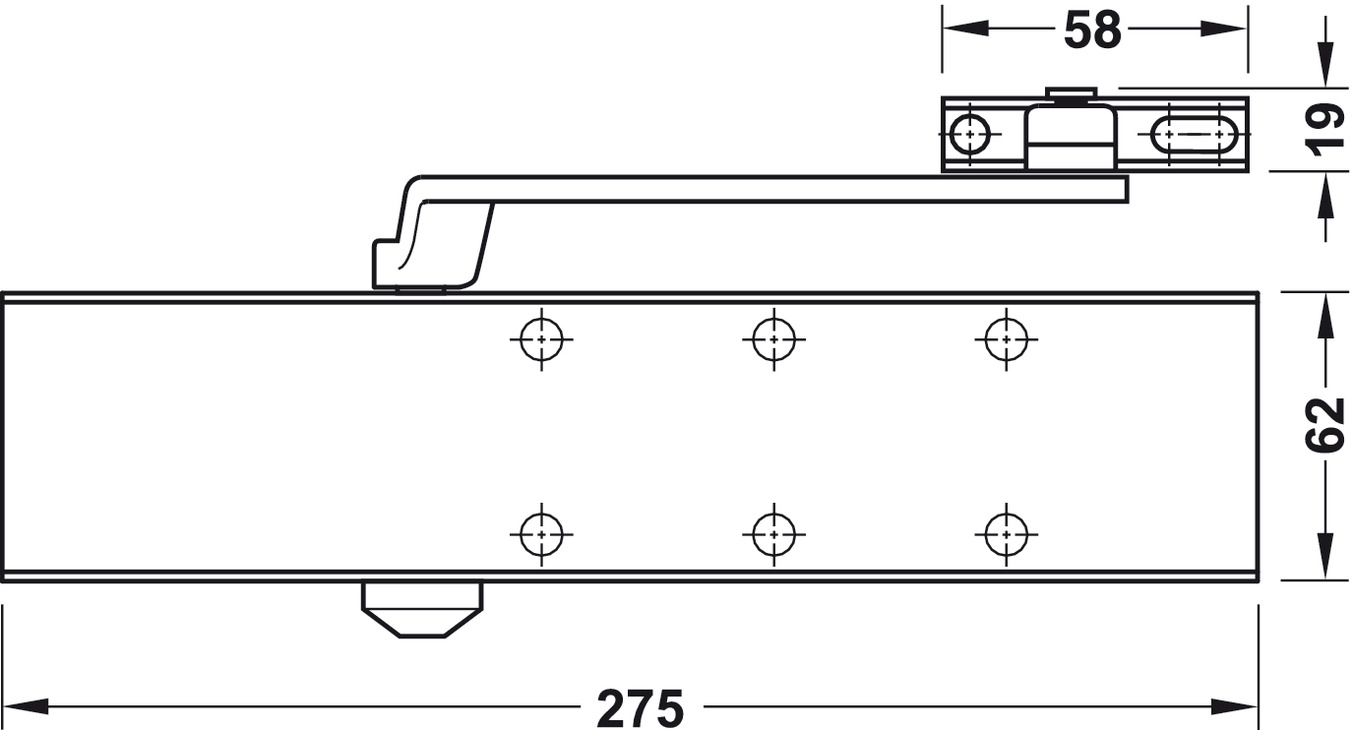 Thiết Bị Đóng Cửa Tự Động 150KG Hafele 931.84.769