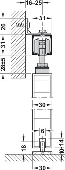 Bánh Xe 4 Bánh Hafele 940.60.011
