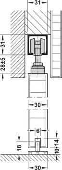 Bánh Xe 4 Bánh Hafele 940.60.011