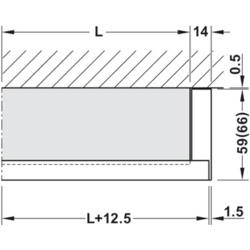 Bộ Các Thành Phần Cho Cửa Hafele 940.80.001