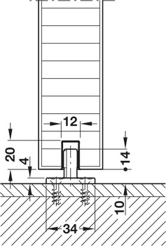 Bộ Các Thành Phần Hawa Symmetric 80/Z Hafele 940.81.009