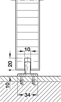 Bộ Các Thành Phần Hawa Symmetric 80/Z Hafele 940.81.009