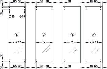 Bản Lề Cửa Xếp Bên Dưới Hafele 946.49.077