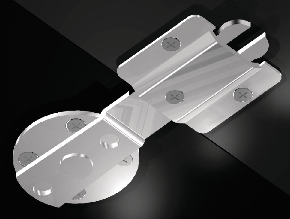 Bas nối mặt bàn 153x60mm=KL Hafele 642.42.900