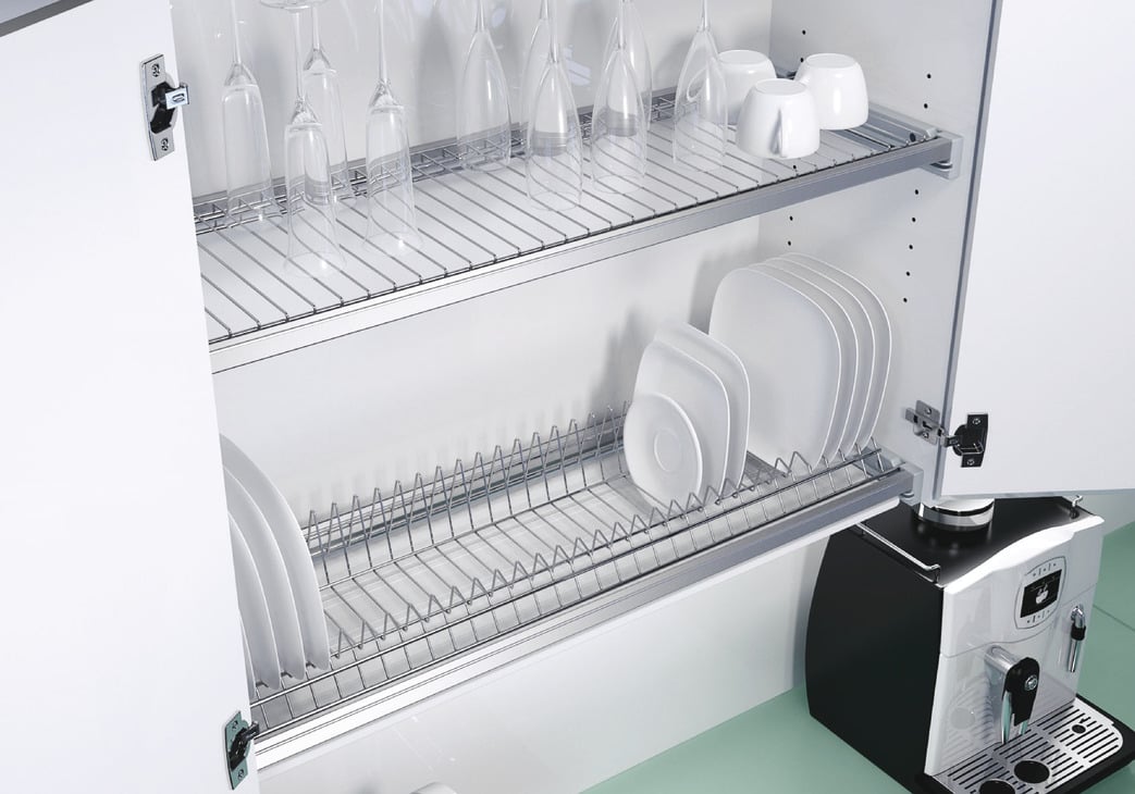 Khay Úp Đĩa Dọc 600mm Màu Đen Hafele 544.01.307