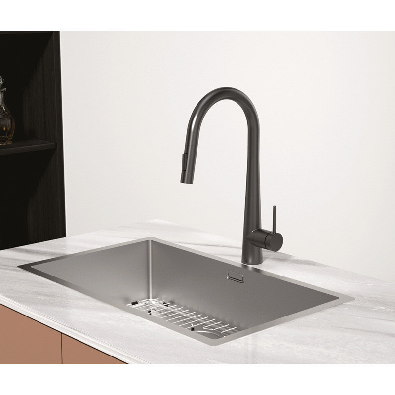 Vòi bếp Hafele HT25-SH1P417 đen 567.24.498