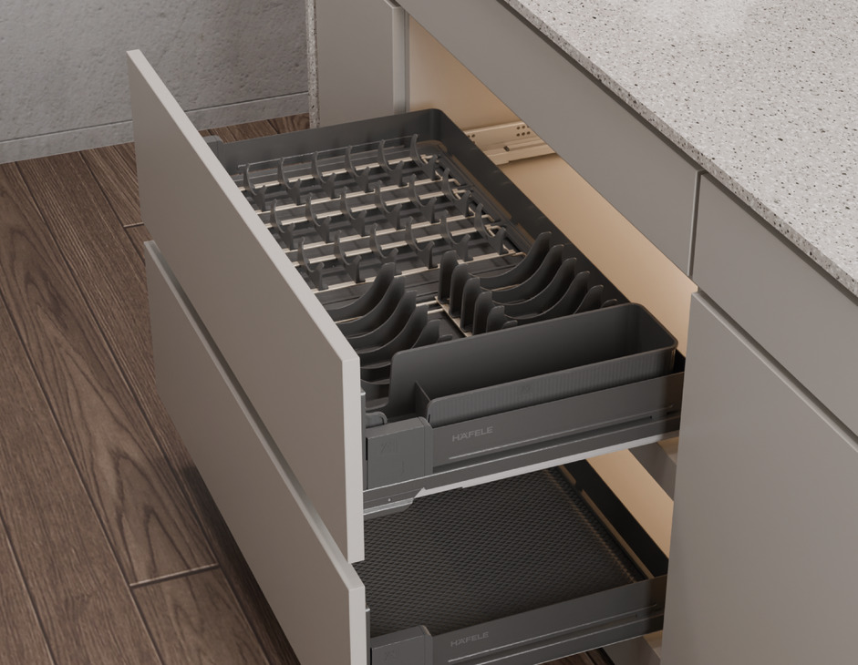 Rổ Kéo Dưới Cho Xoong Nồi Dining Agent 800mm Hafele 545.14.310