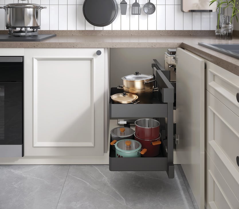Bộ Rổ Góc Corner Agent 900mm Hafele 545.14.339
